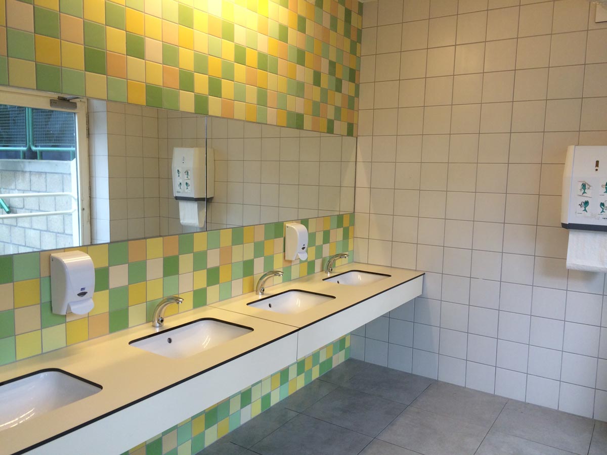 Sanitair - scholen - Sint Romboutscollege Mechelen